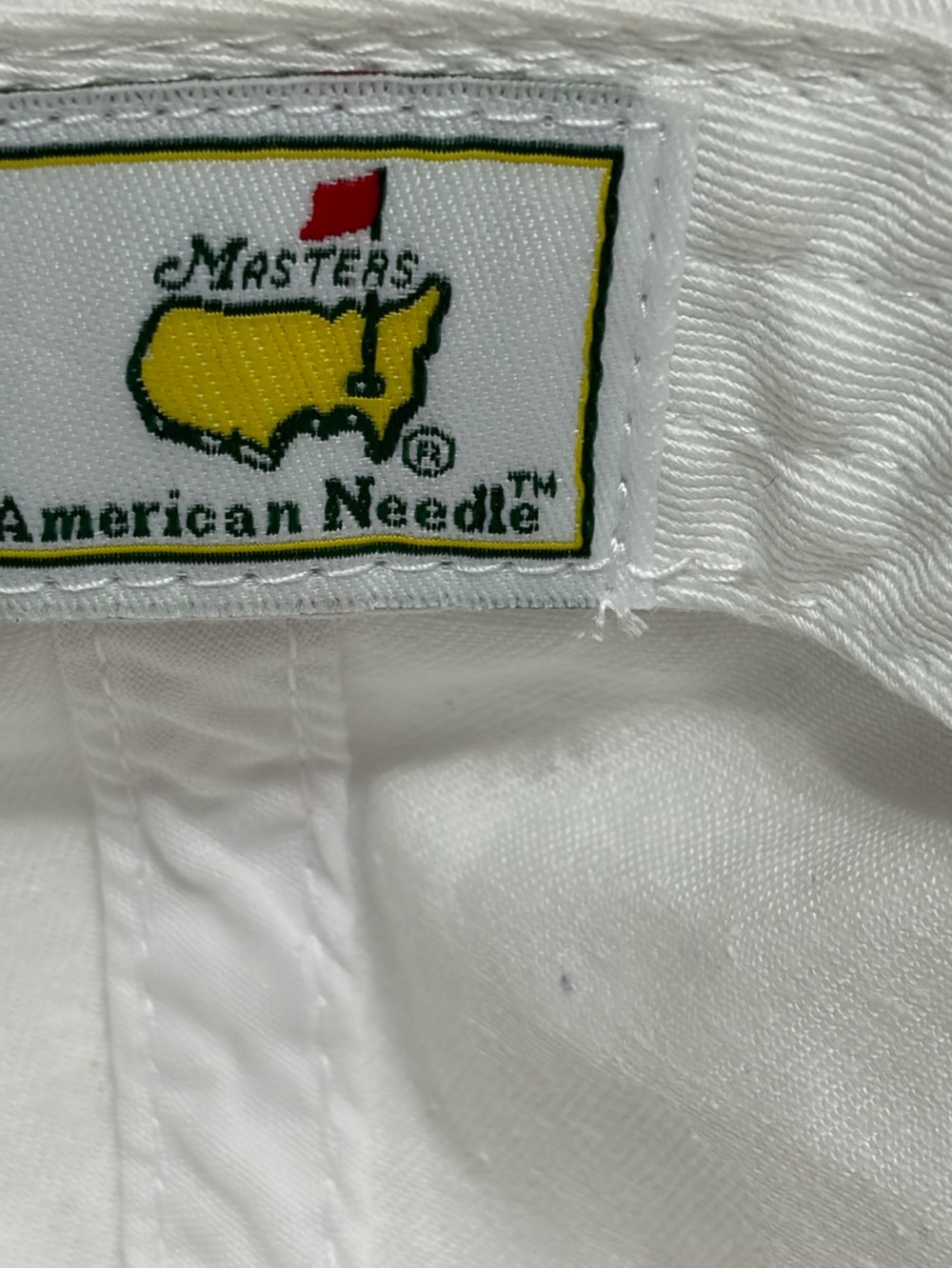 American Needle White Hat with Masters Embroidered Logo - Picture 6 of 7